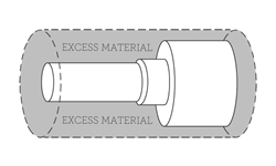 Machined spindle