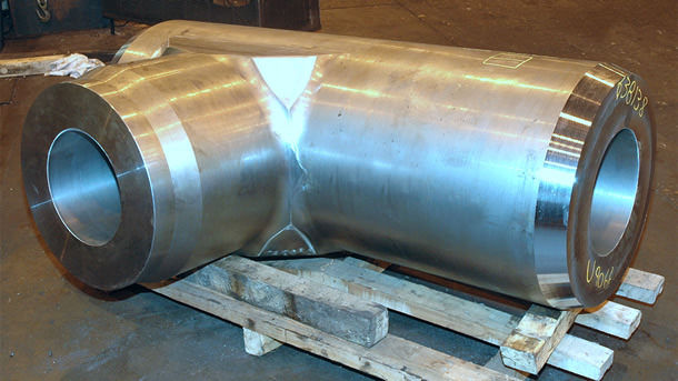 Large forging that has complex shape and shows SCot Forge ability to convert castings