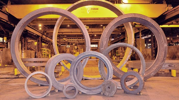 Rolled ring forging